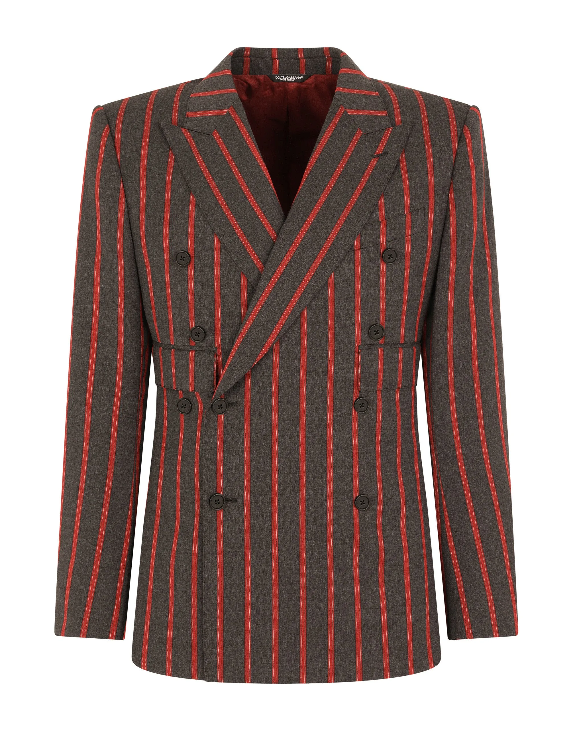 Double-breasted pinstripe wool Sicilia-fit suit