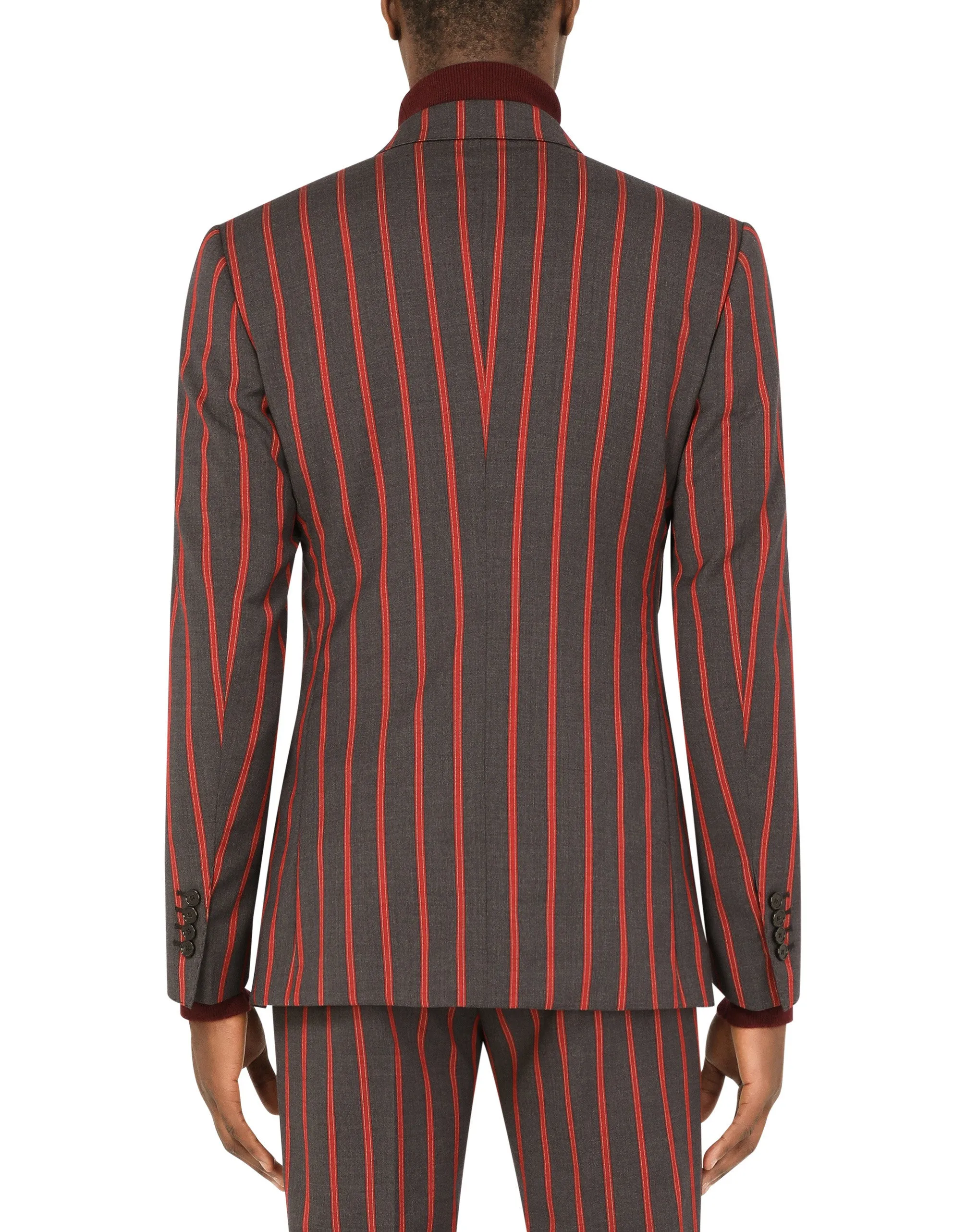 Double-breasted pinstripe wool Sicilia-fit suit