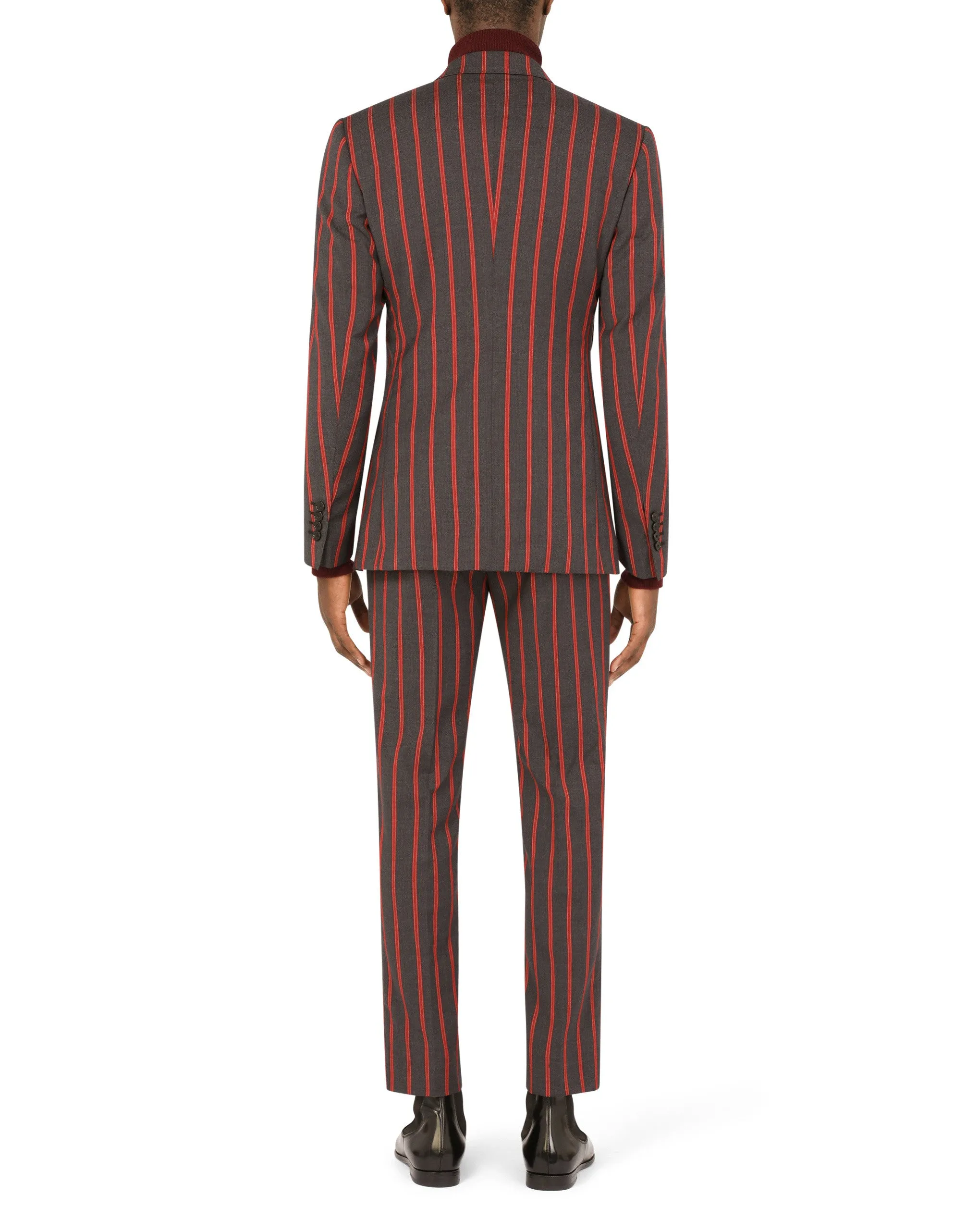Double-breasted pinstripe wool Sicilia-fit suit