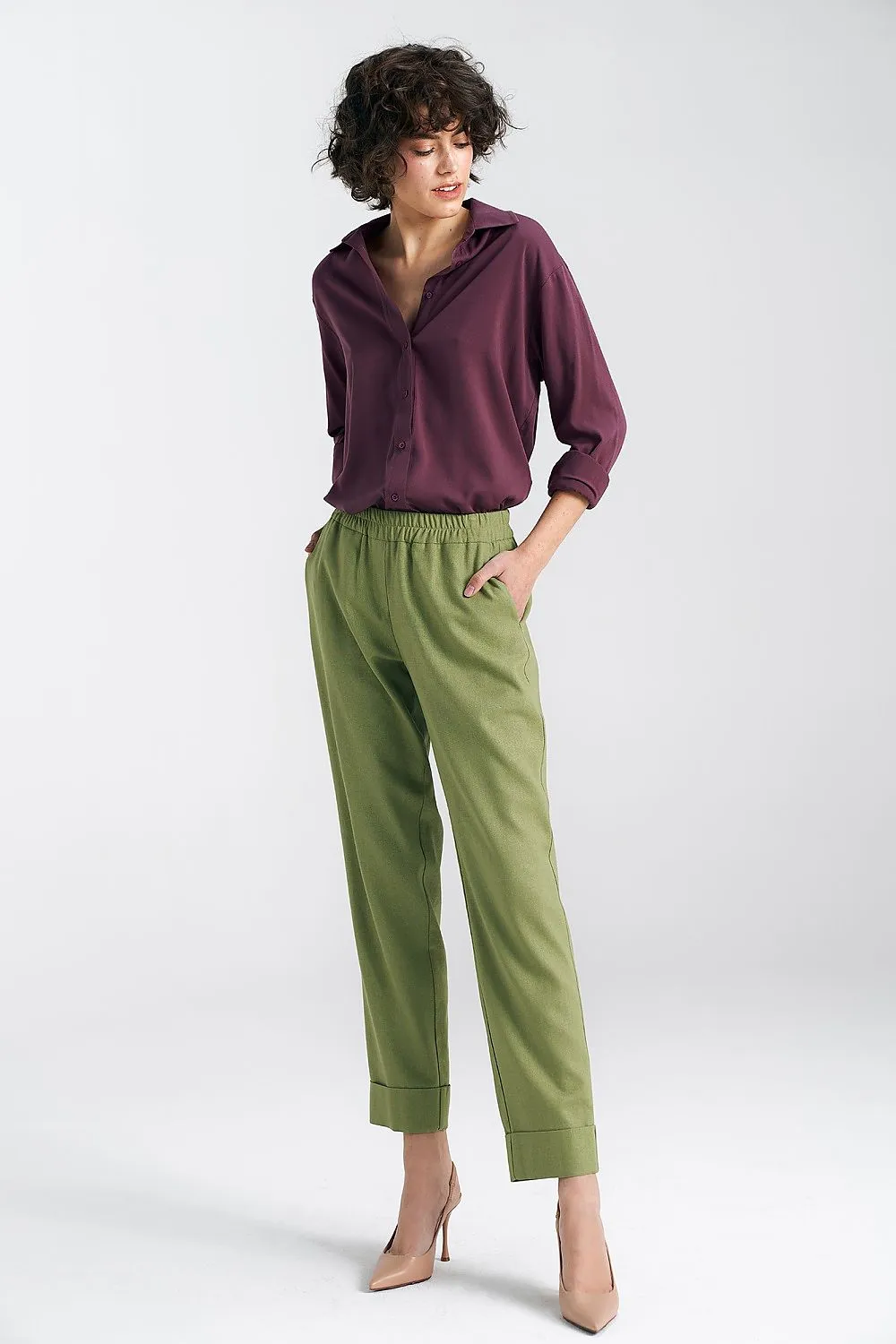 Draped Oversize Viscose Shirt