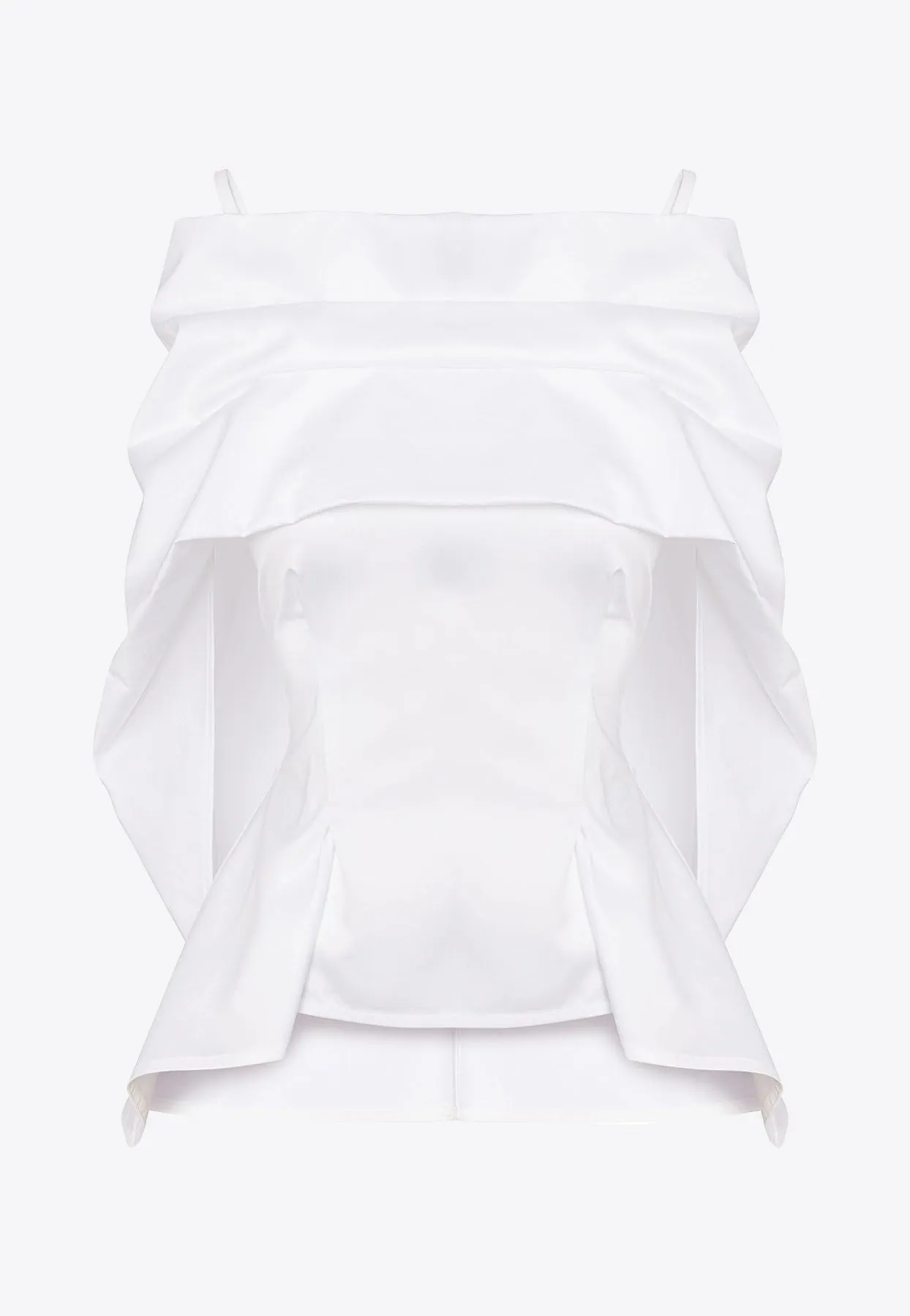 Draped Shawl Blouse