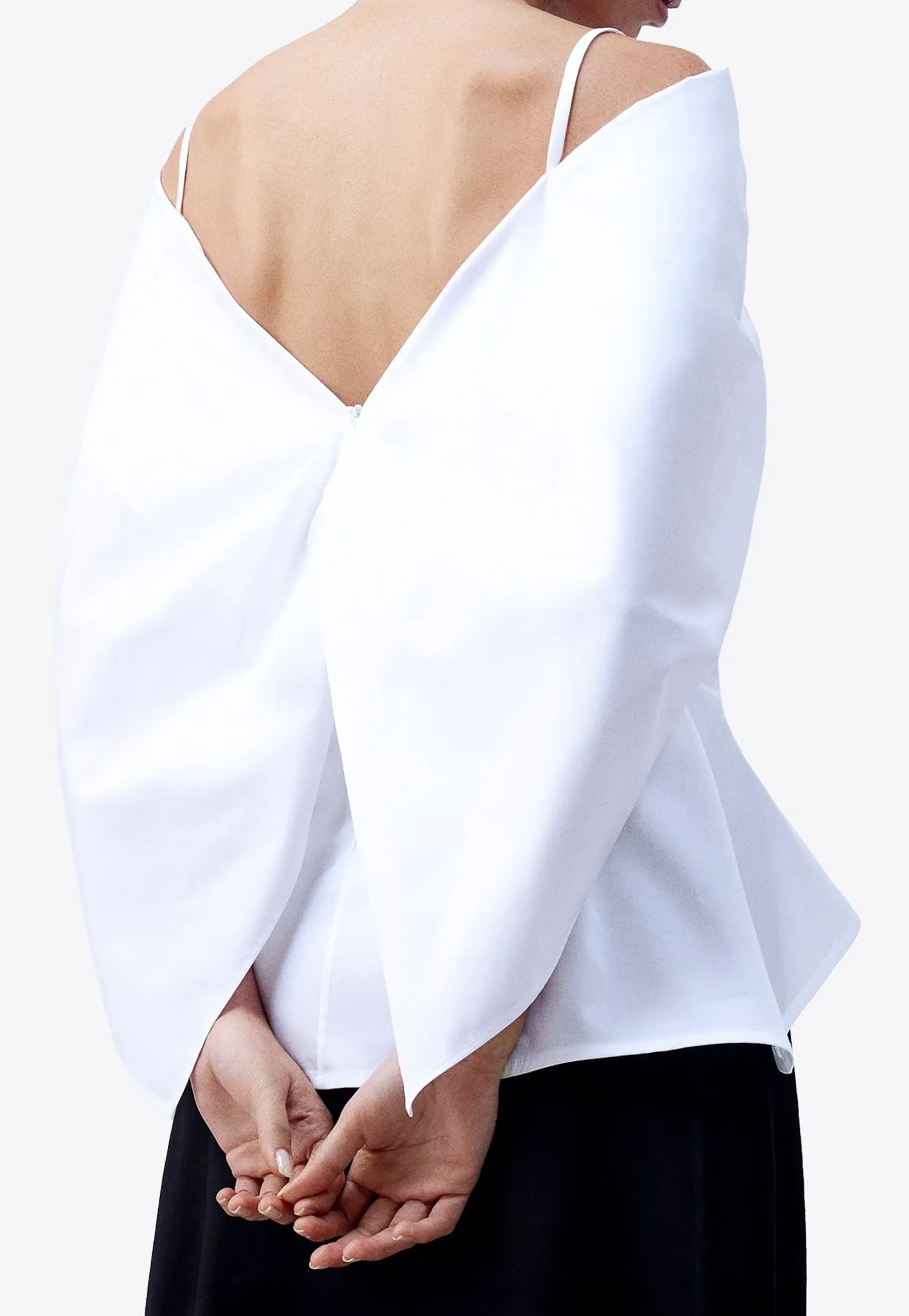 Draped Shawl Blouse