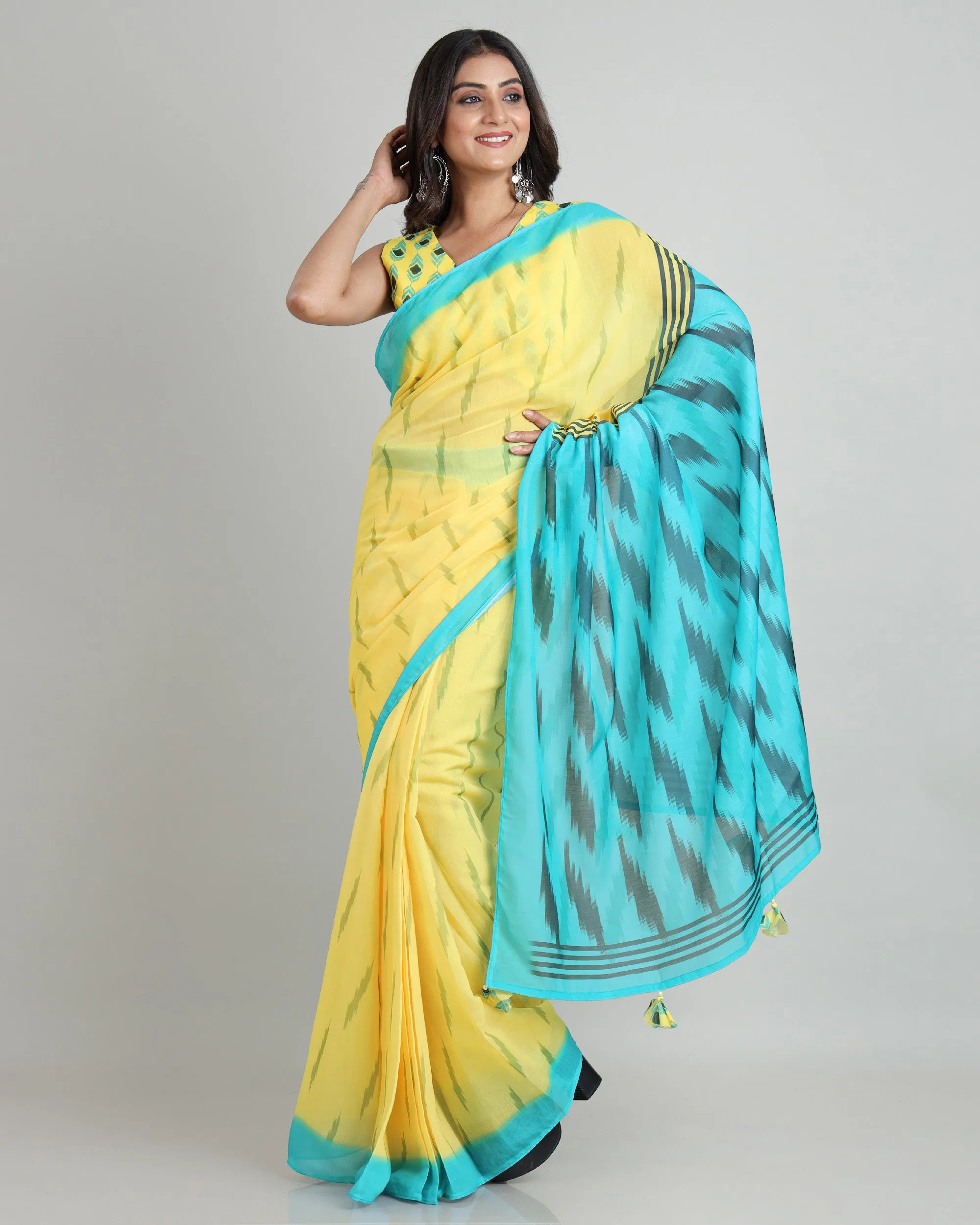 Dress to Impress, Made Easy: The Ikkat Print Saree