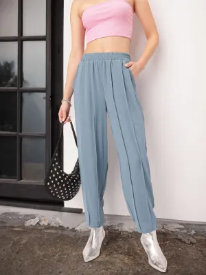 DressBerry Women Structured Statement Pleated Trousers