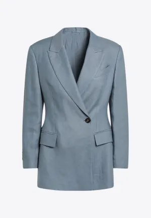 Dyed Hemp and Linen Blazer