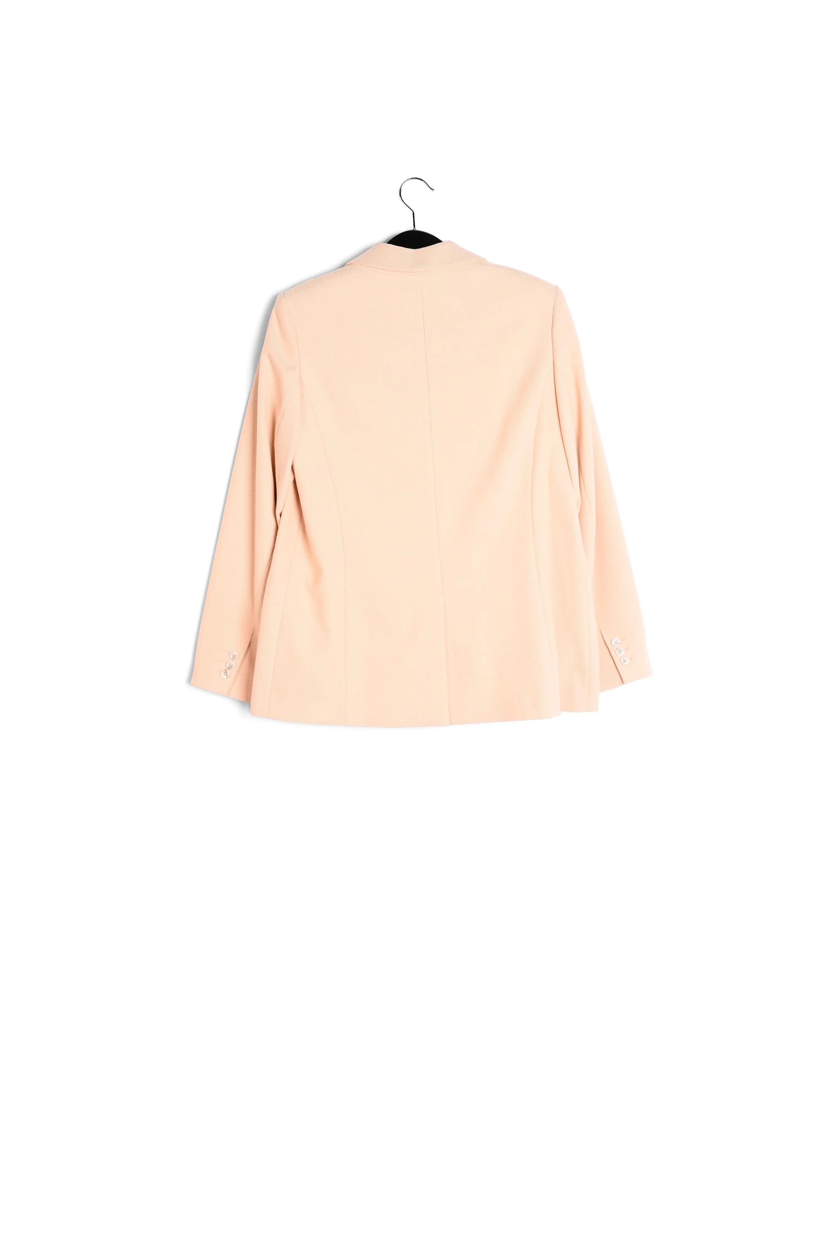 Ecru single-breasted blazer