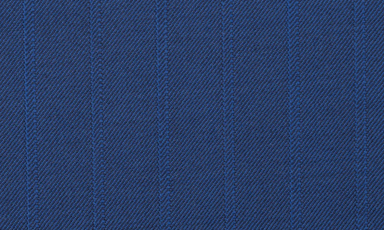Electric Blue Self Stripe Suit