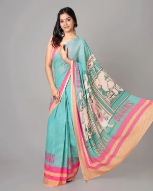 Embrace Beauty & Brains with this Quirky Saree