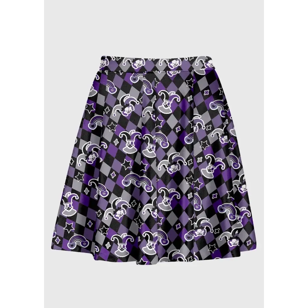 Emo Clowncore High Waist Skirt for Unique Alternative Fashion