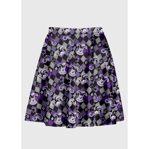 Emo Clowncore High Waist Skirt for Unique Alternative Fashion
