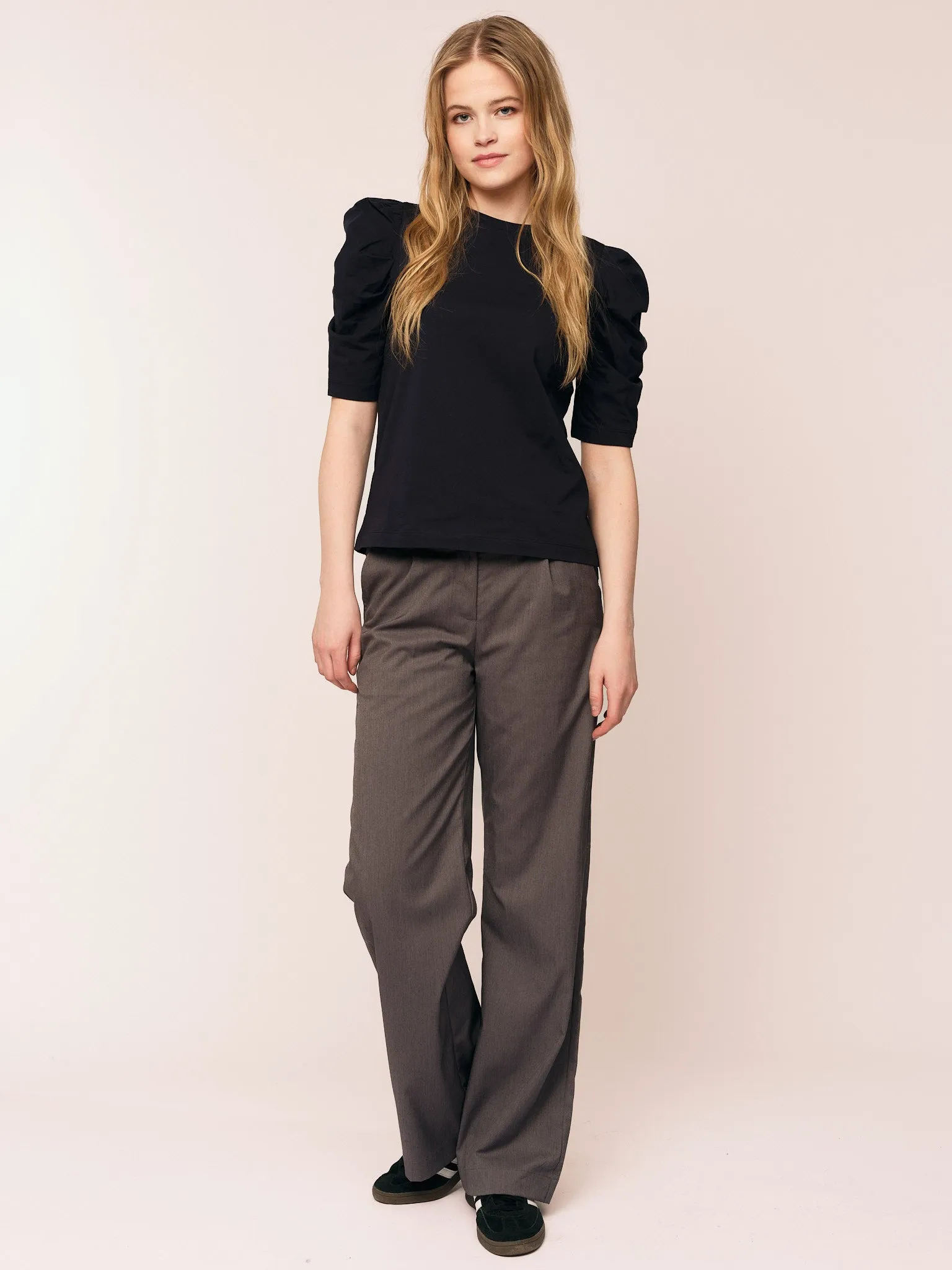 Empire SS Blouse - Black