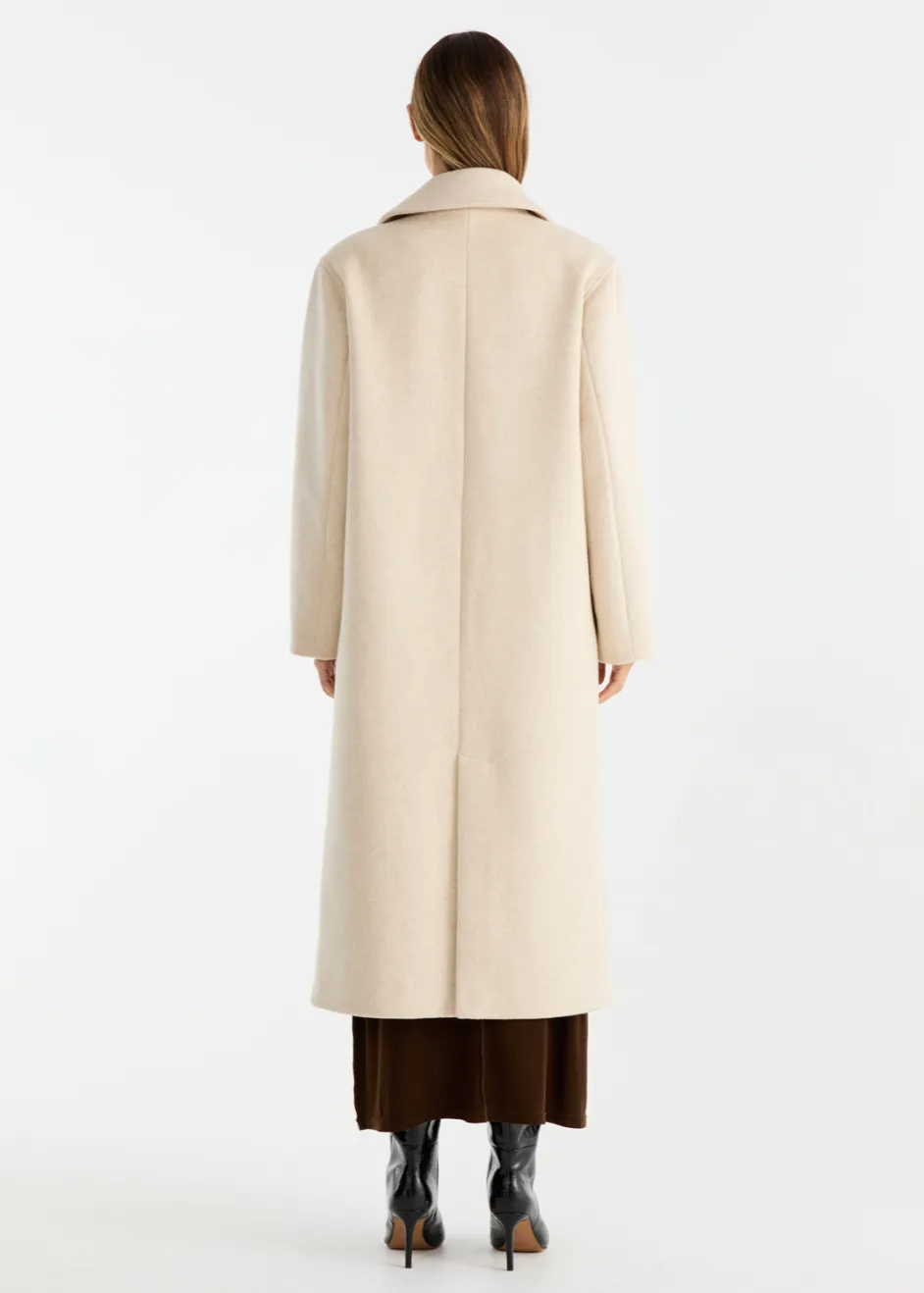 ENA PELLY Taylor Wool Blend Coat - Birch