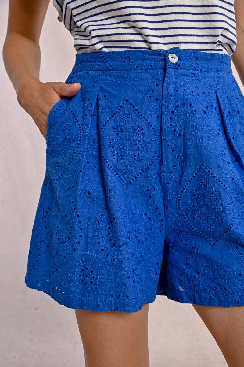 ENGLISH EMBROIDERY SHORTS