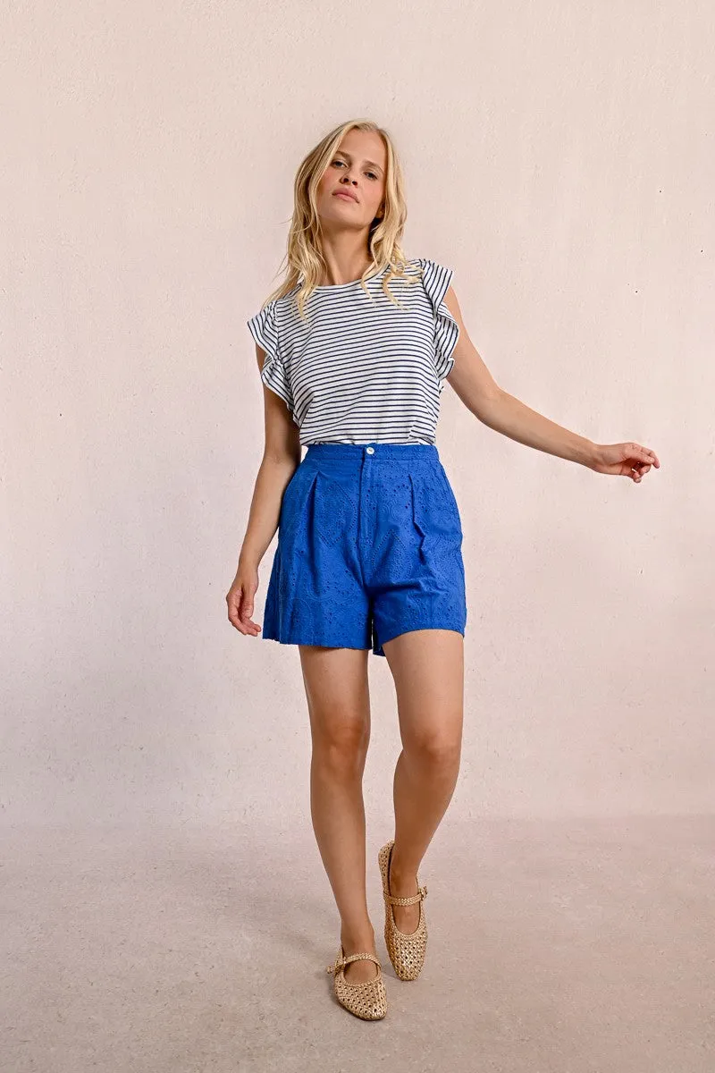 ENGLISH EMBROIDERY SHORTS