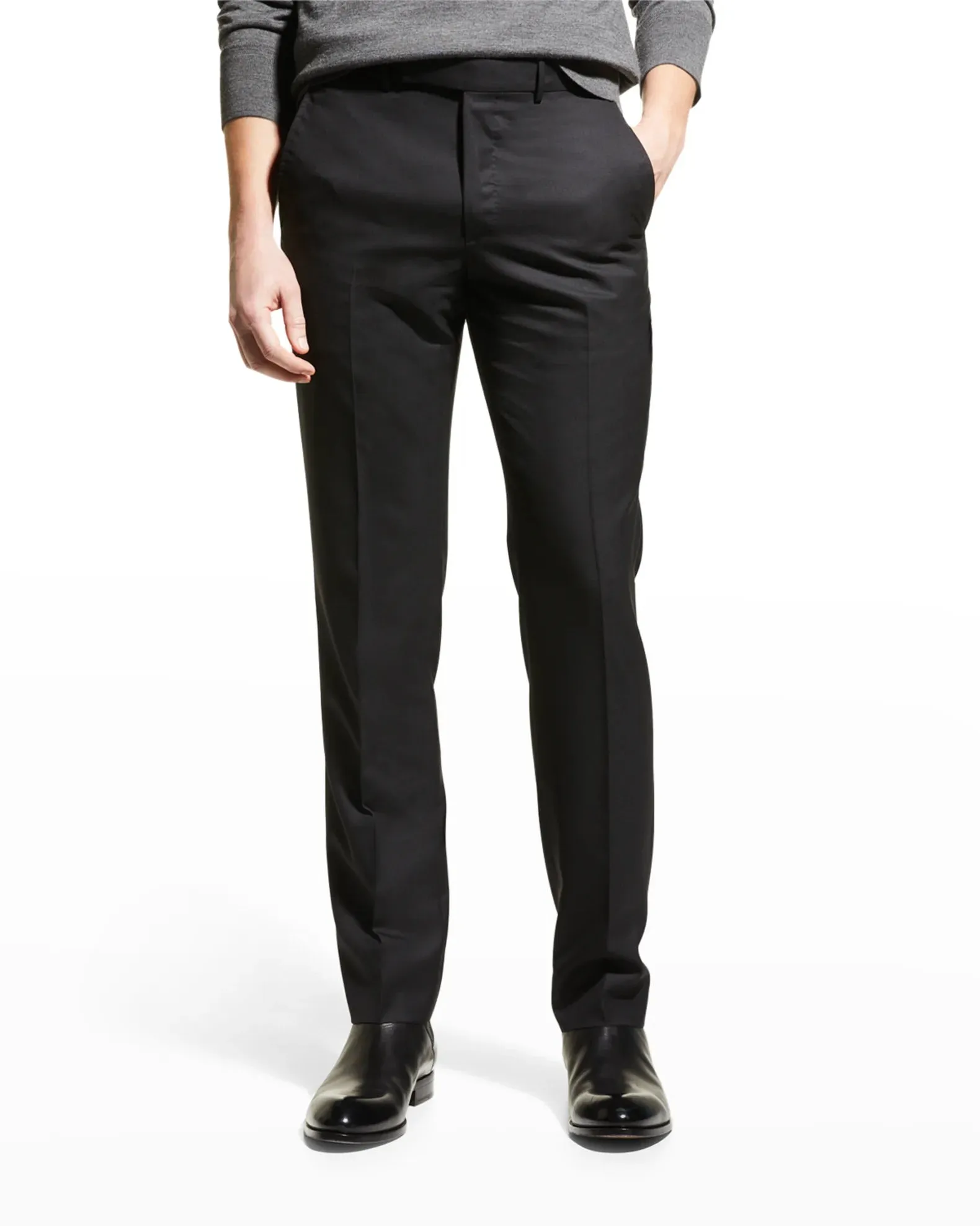 ERMENEGILDO ZEGNA - "NMSBLK MILA" Black Premium Dress Pants - 35W (52EU)