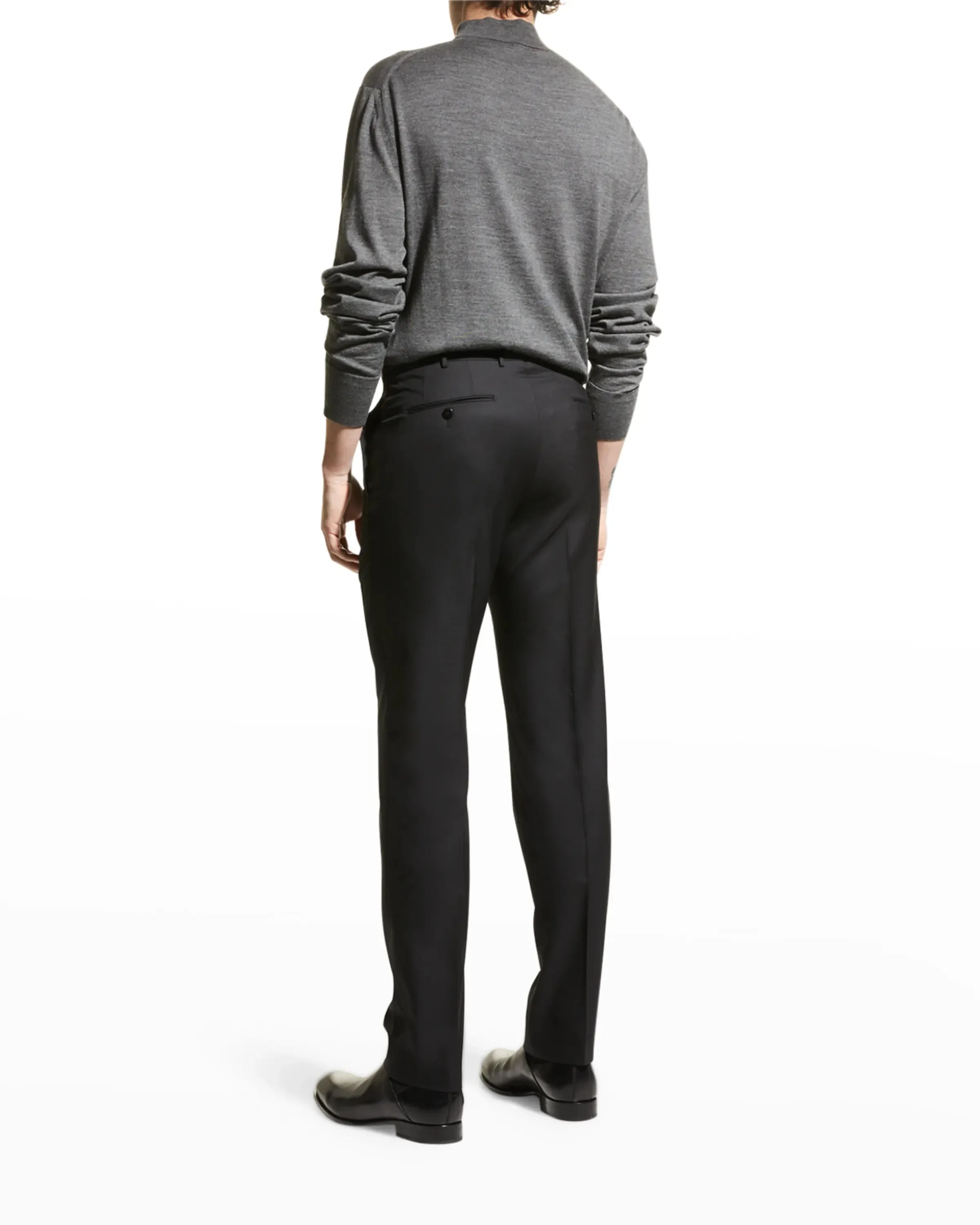 ERMENEGILDO ZEGNA - "NMSBLK MILA" Black Premium Dress Pants - 37W (54EU)