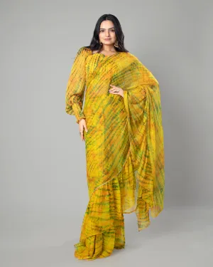 Exclusive Ruffled Designer Pre-Draped Saree