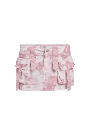 EYDIS CARGO SKIRT - PINK : CAMO