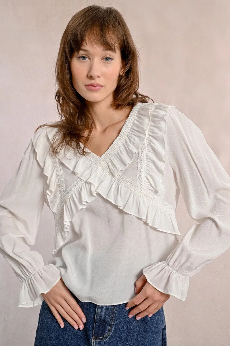 FANCY MULTI-RUFFLE TOP