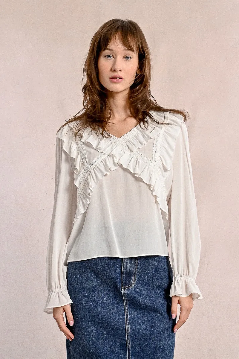 FANCY MULTI-RUFFLE TOP