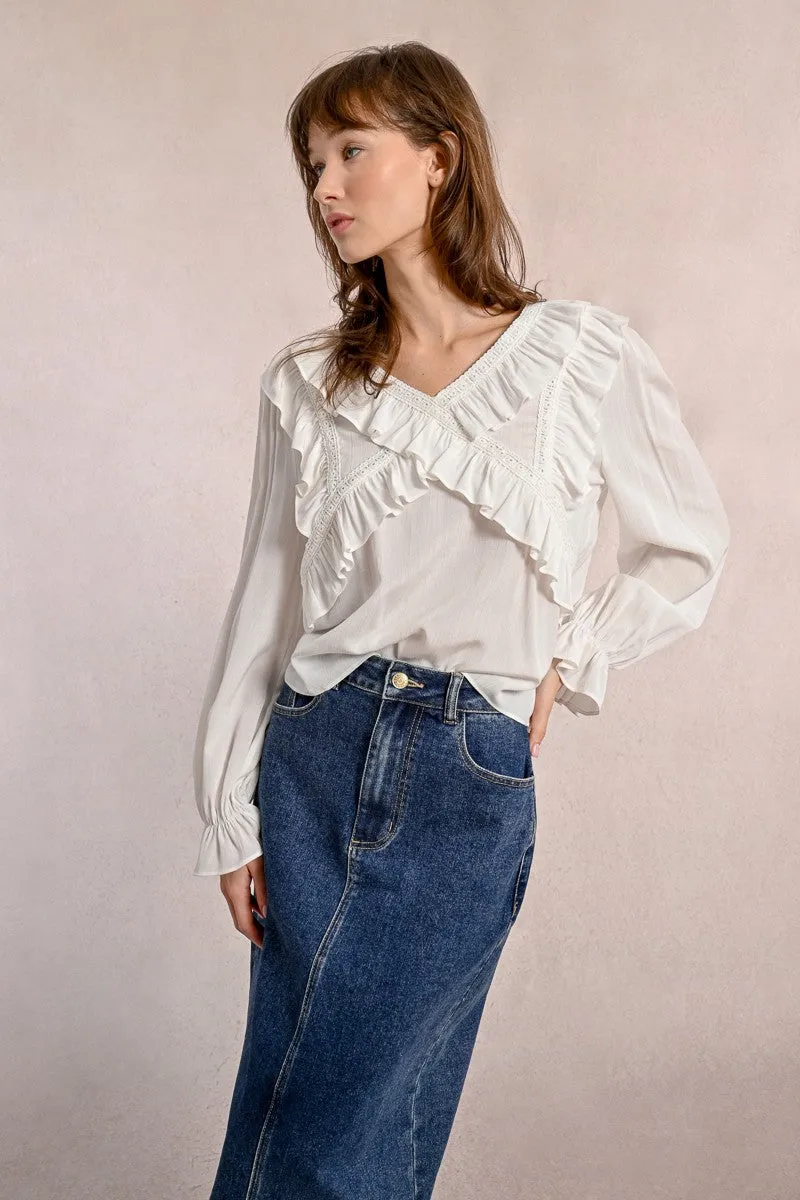 FANCY MULTI-RUFFLE TOP