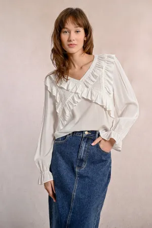 FANCY MULTI-RUFFLE TOP