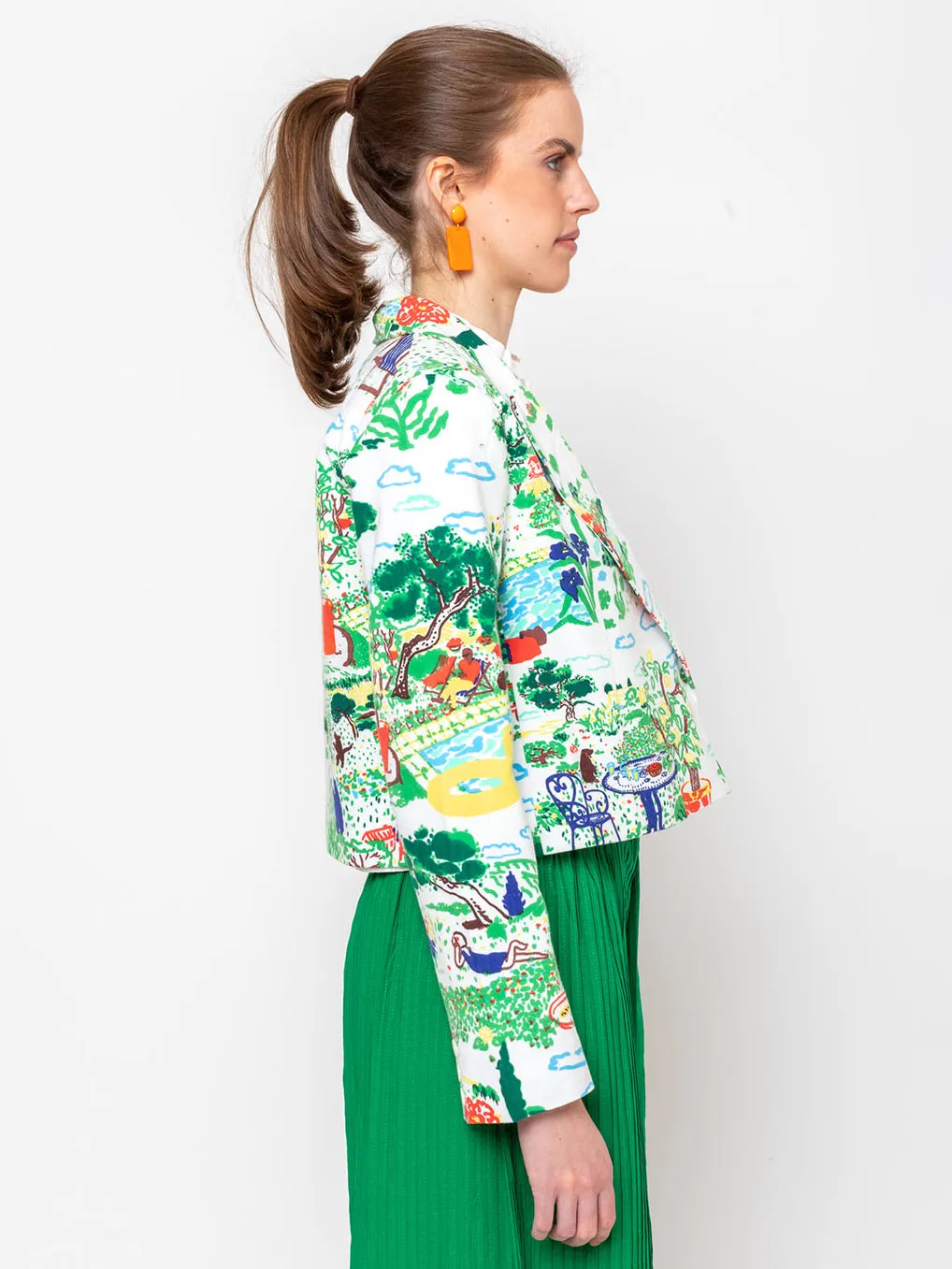 Fatou Jacket - Toile de Jouy