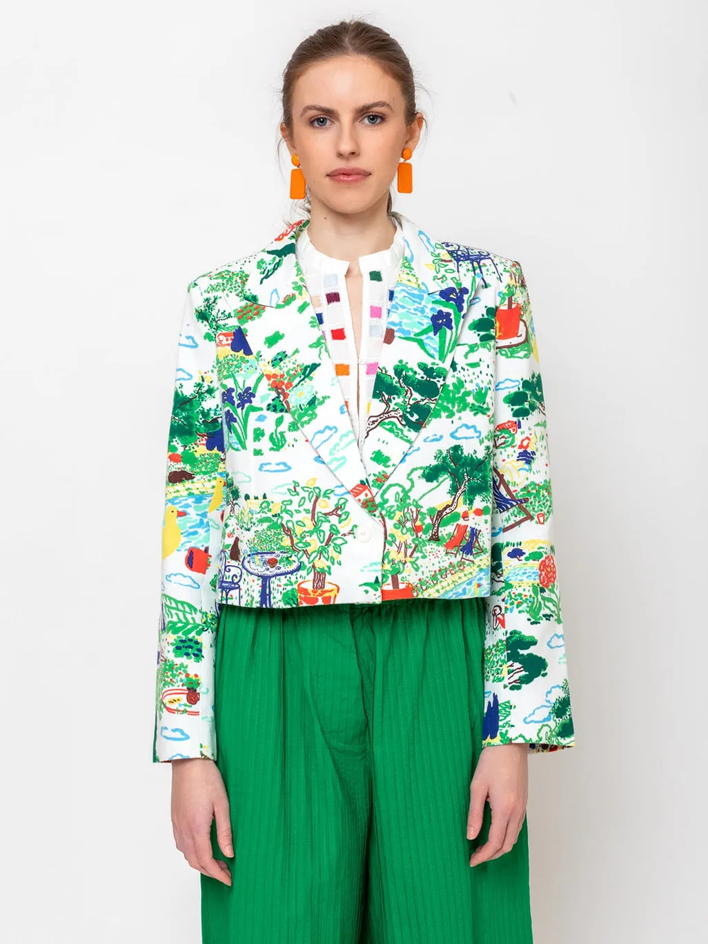Fatou Jacket - Toile de Jouy