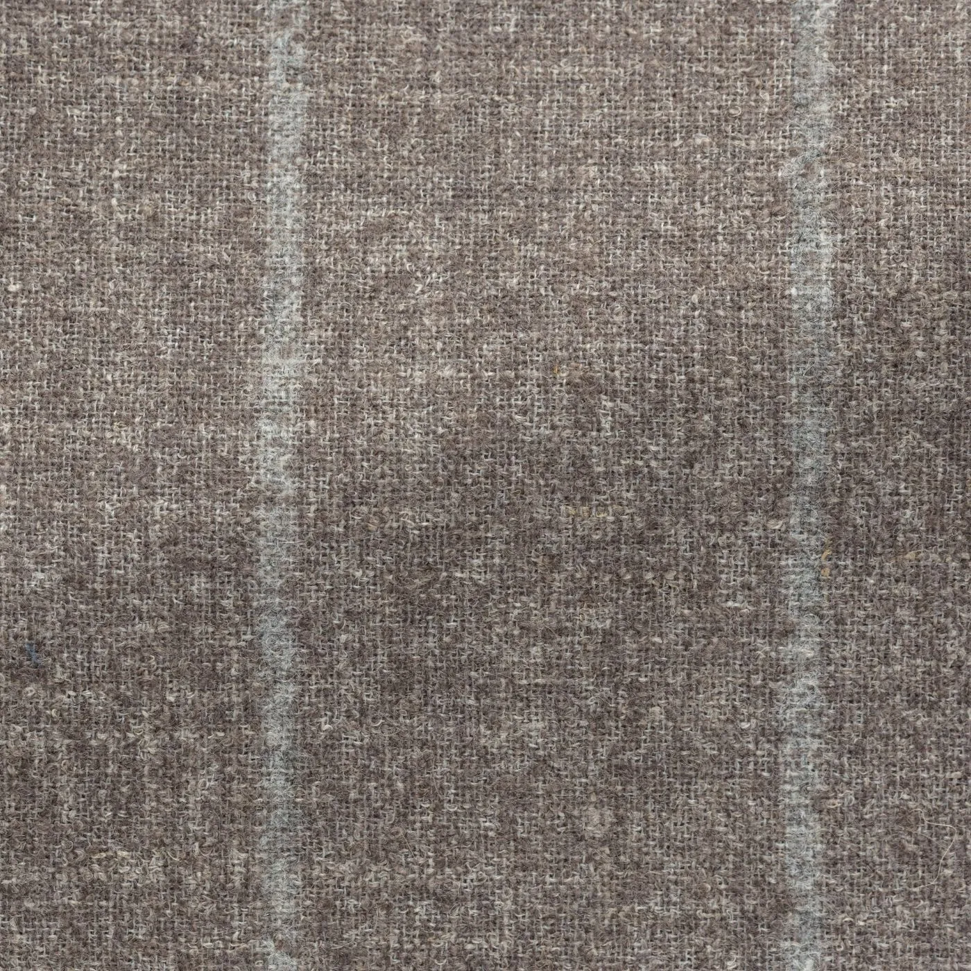 Ferla Light Brown Alpaca & Linen Blend with Chalk Stripe