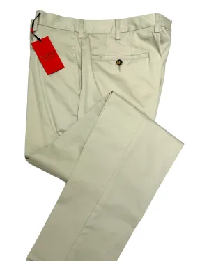 Flat Front Sartorial Stretch-Cotton Trousers - Manchester Tan