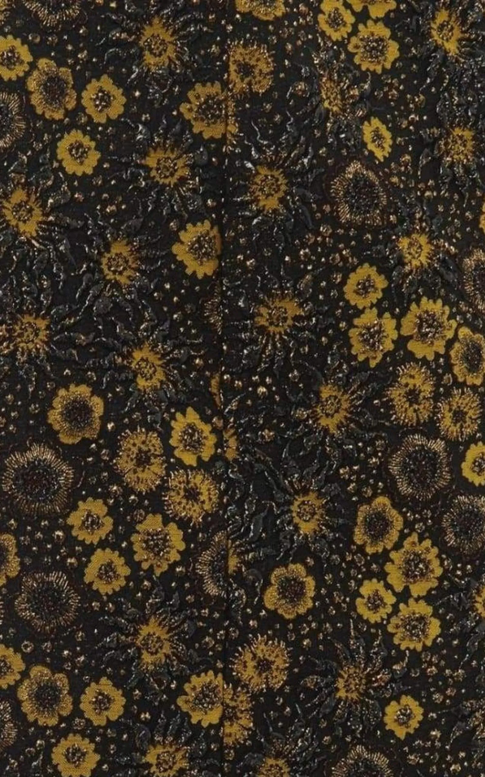 Floral Jacquard Pencil Skirt