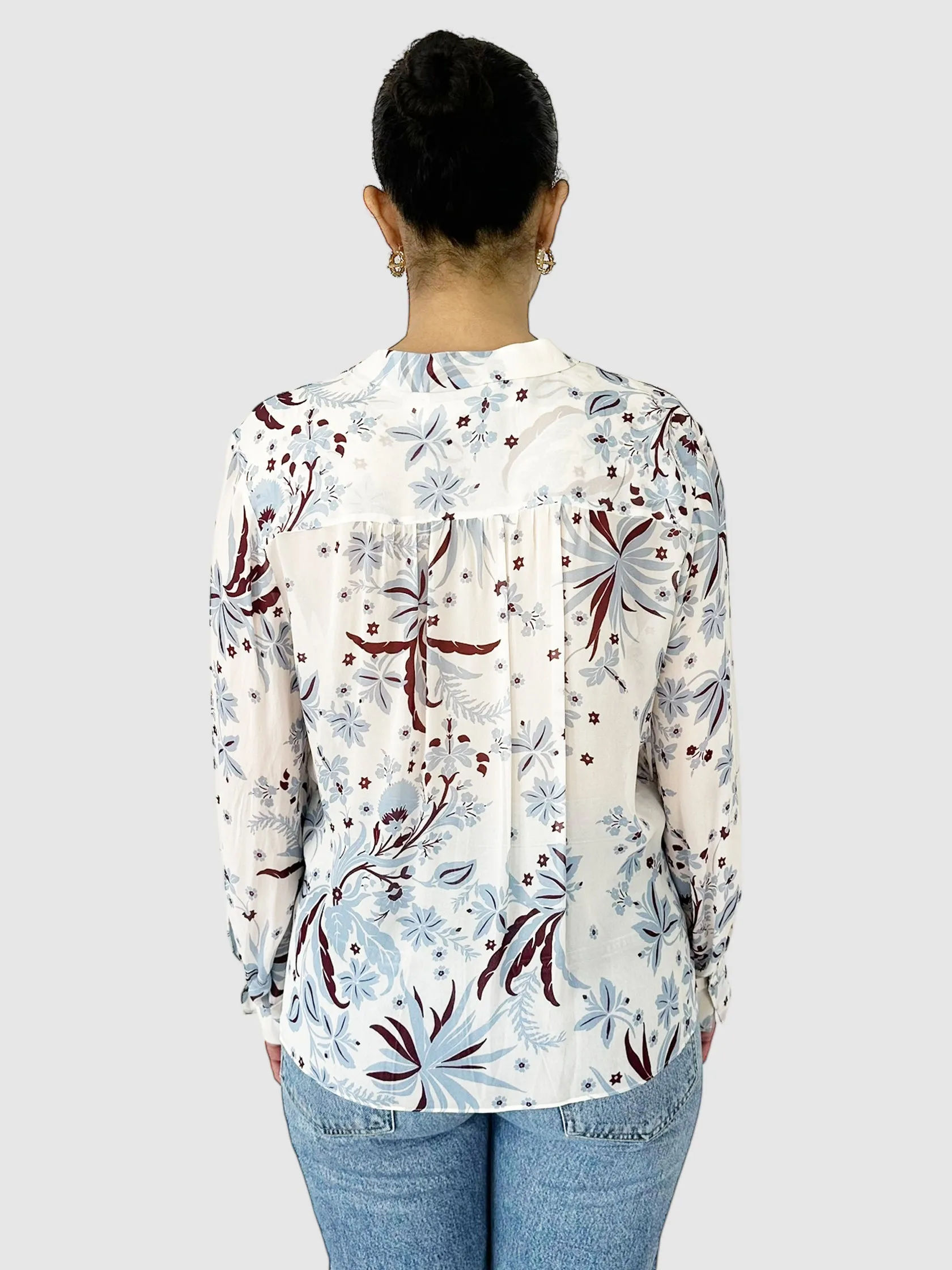 Floral Ruffled Top