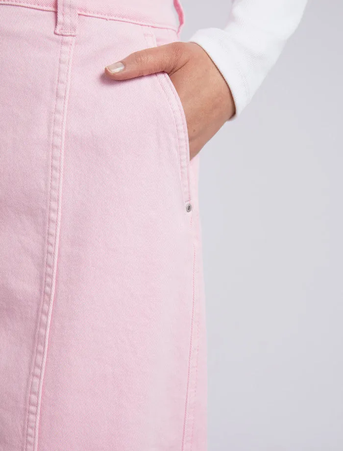 Florence Button Thru Skirt Splendid Pink