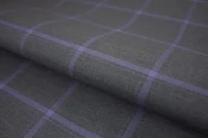 Fossil Grey Windowpane Suit