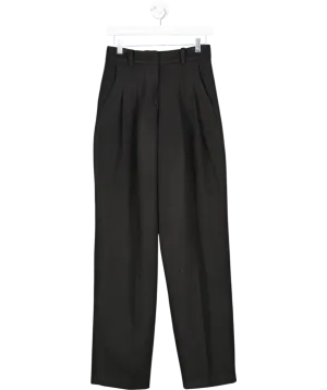 FRANKIE SHOP Black Pleated High Waist Trousers UK XS