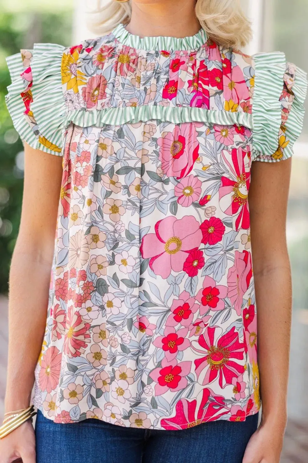 Frilly Floral and Fun Blouse