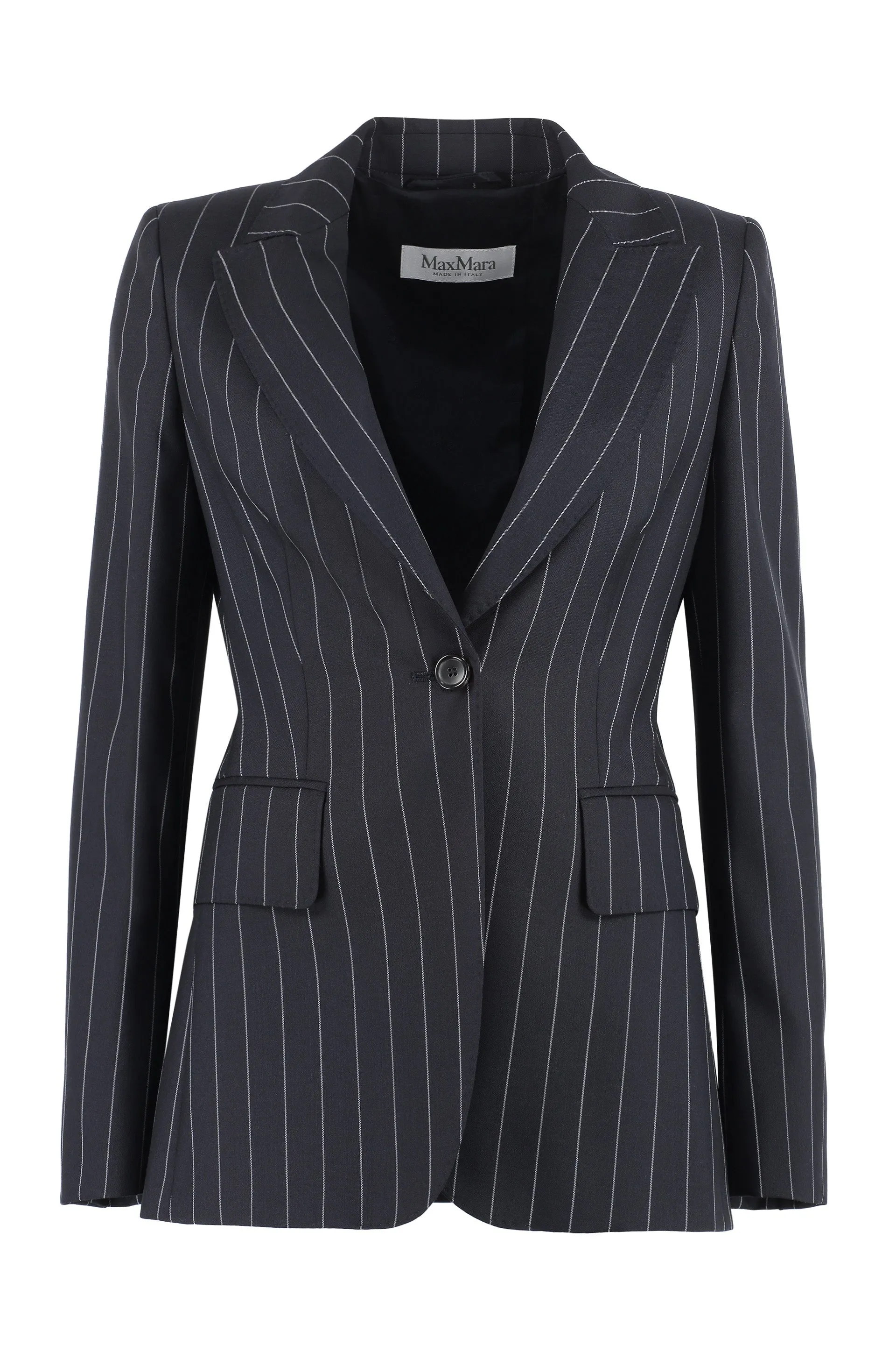 Galosce wool pinstripe blazer