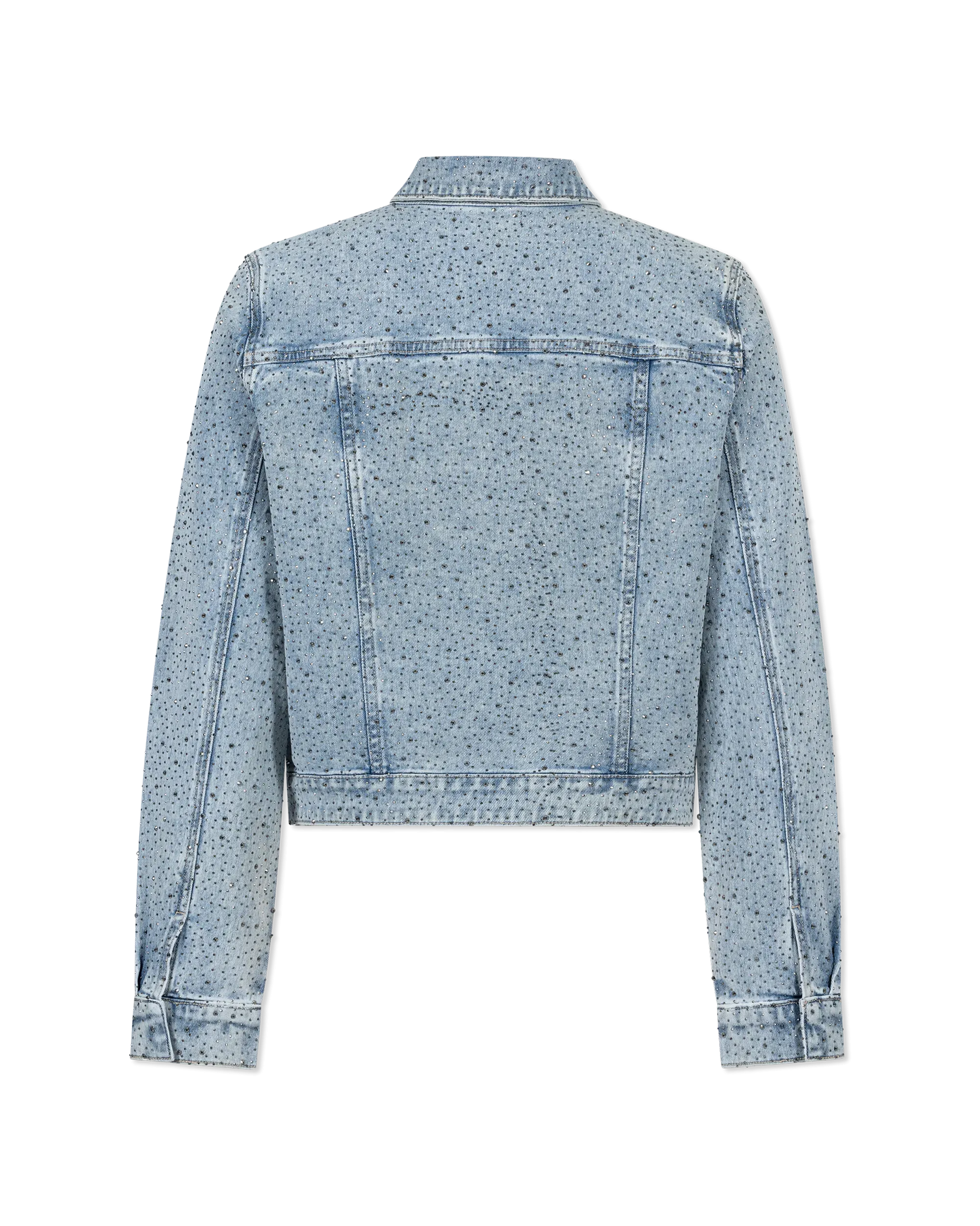 Generation Love Leona Crystal Denim Blazer