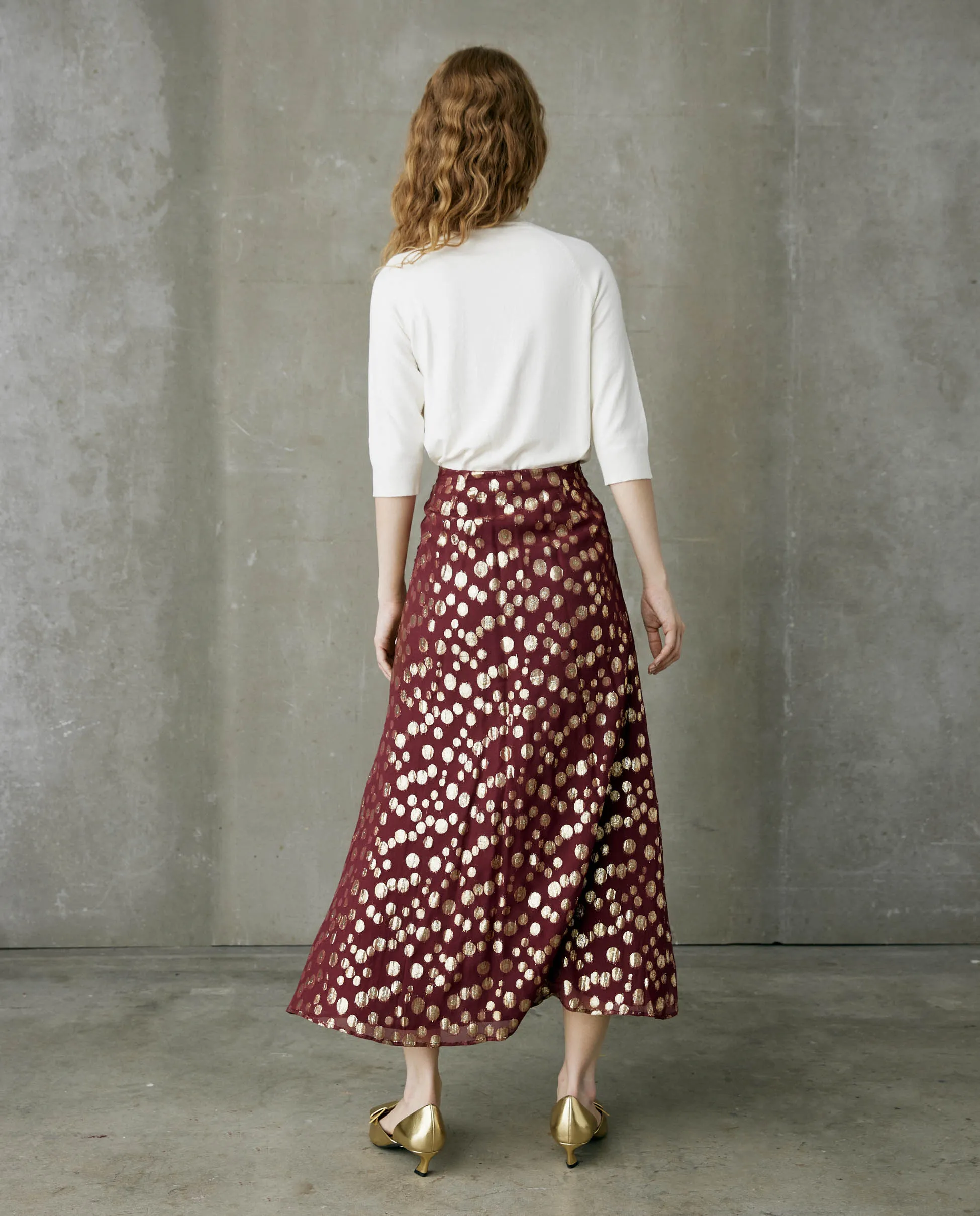 GERY | Falda midi asimétrica