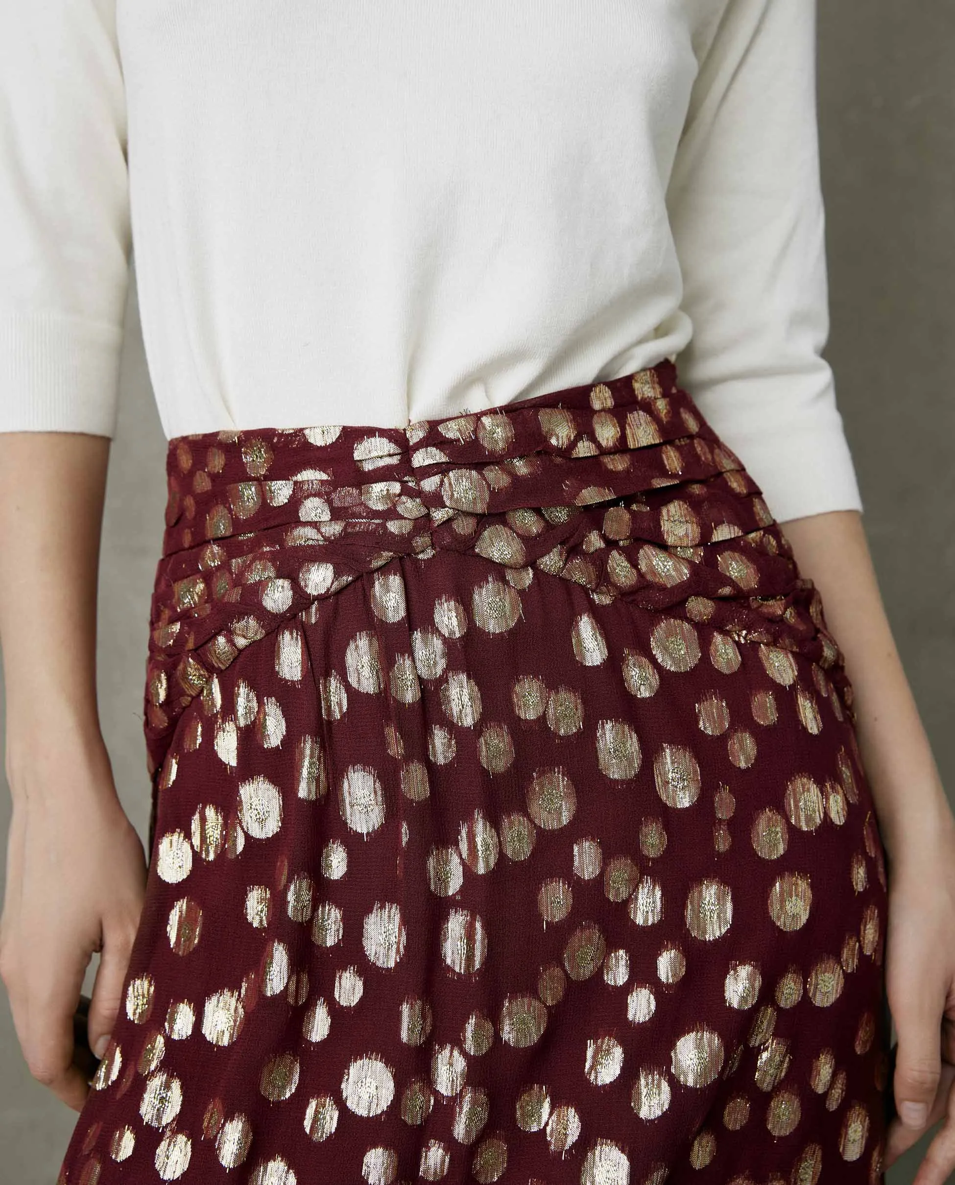 GERY | Falda midi asimétrica