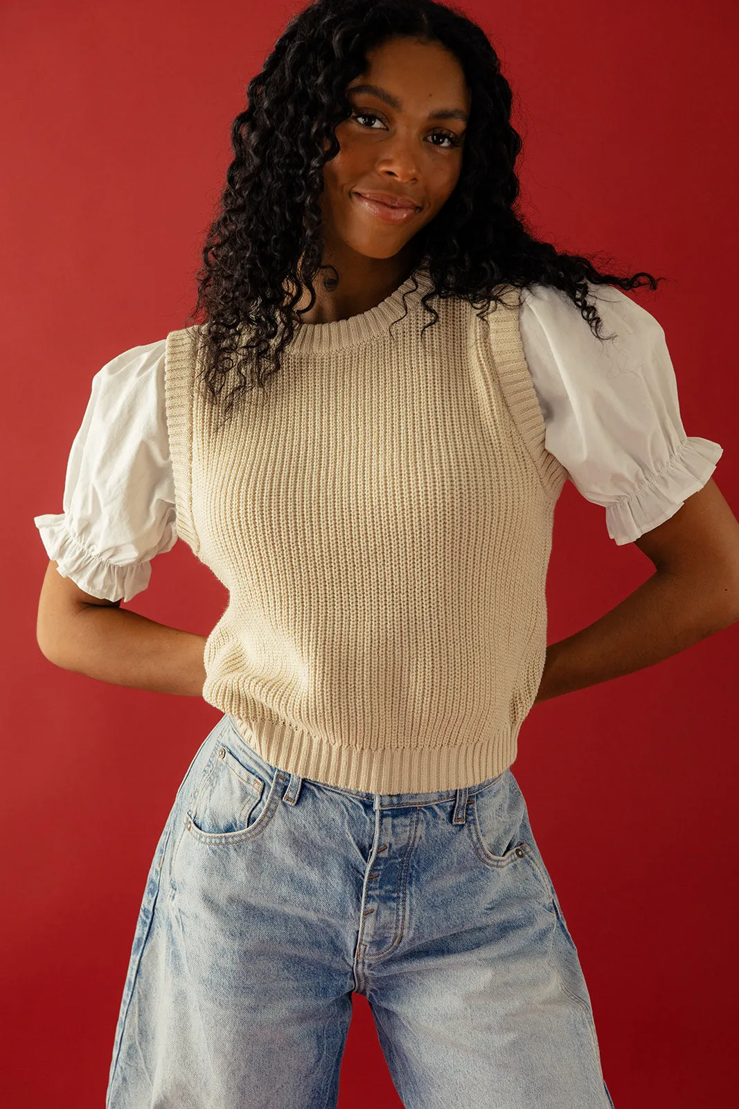 Getting Close Sweater Blouse