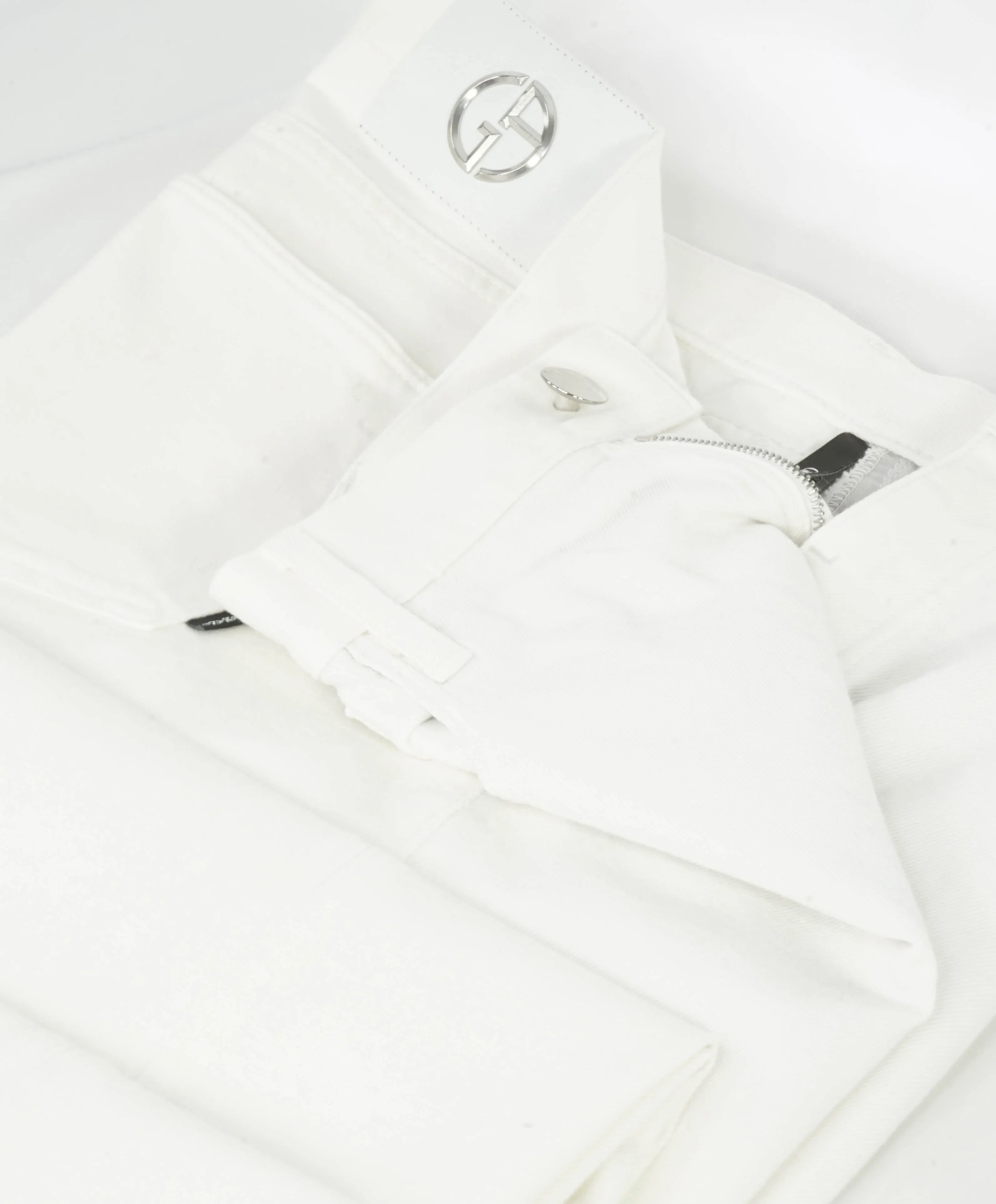 GIORGIO ARMANI - LARGE LOGO White 5-Pocket Denim Jeans Pants  - 40W