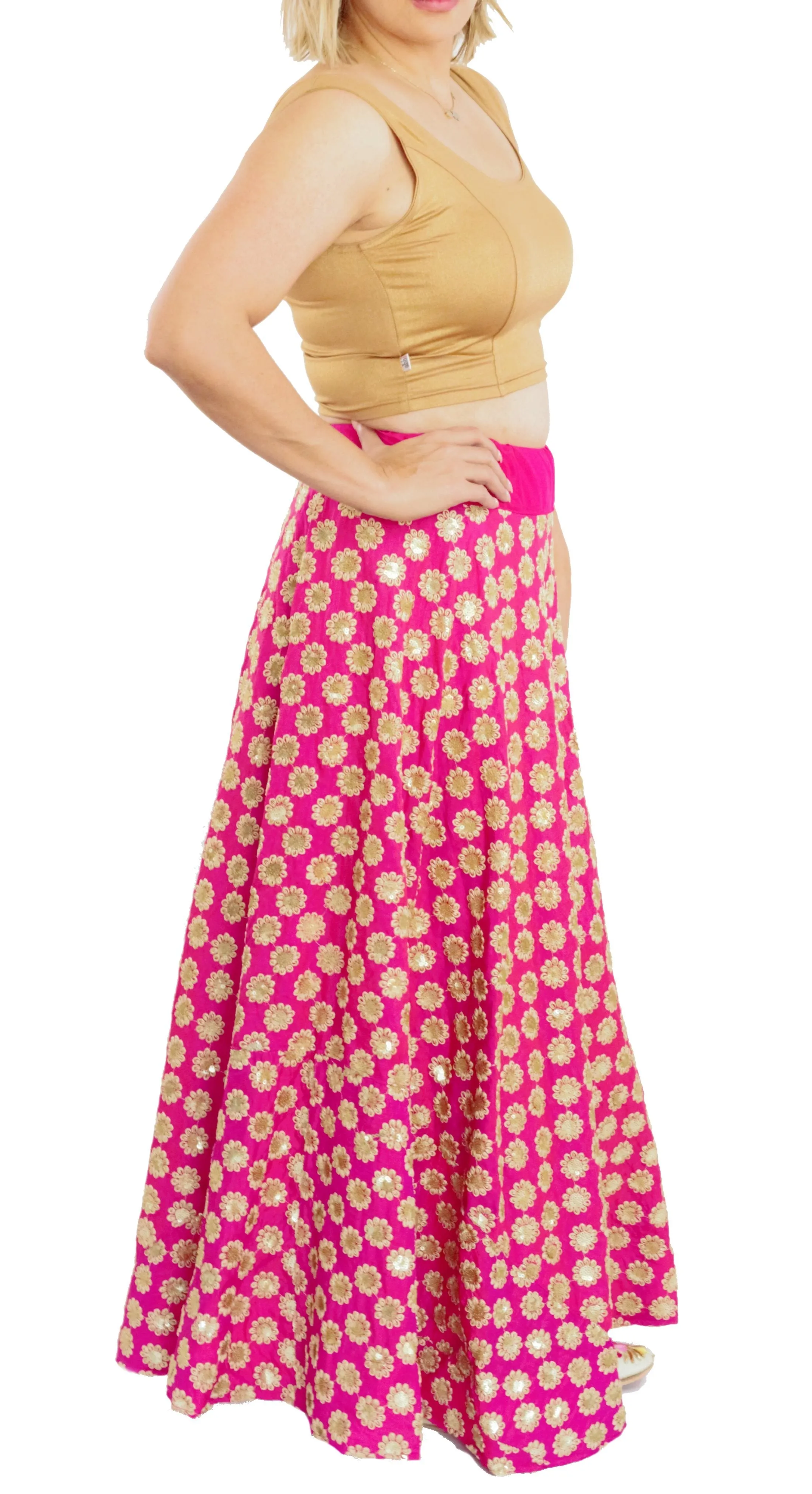 Gold Color Stretchable Blouse