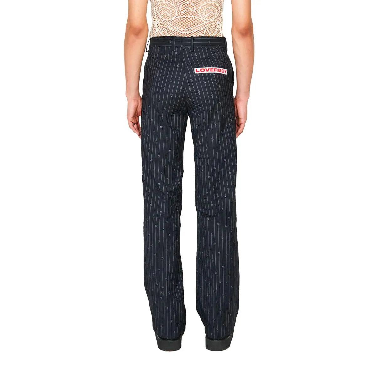 Golden Pants 'Navy Gender Pinstripe'