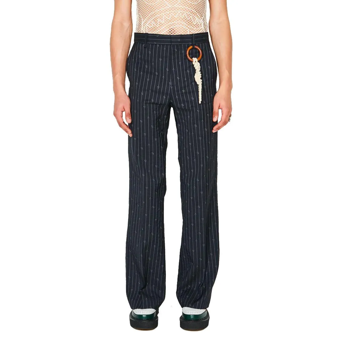 Golden Pants 'Navy Gender Pinstripe'