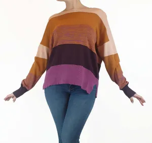 Gorman colourful striped 100% cotton jumper size 10