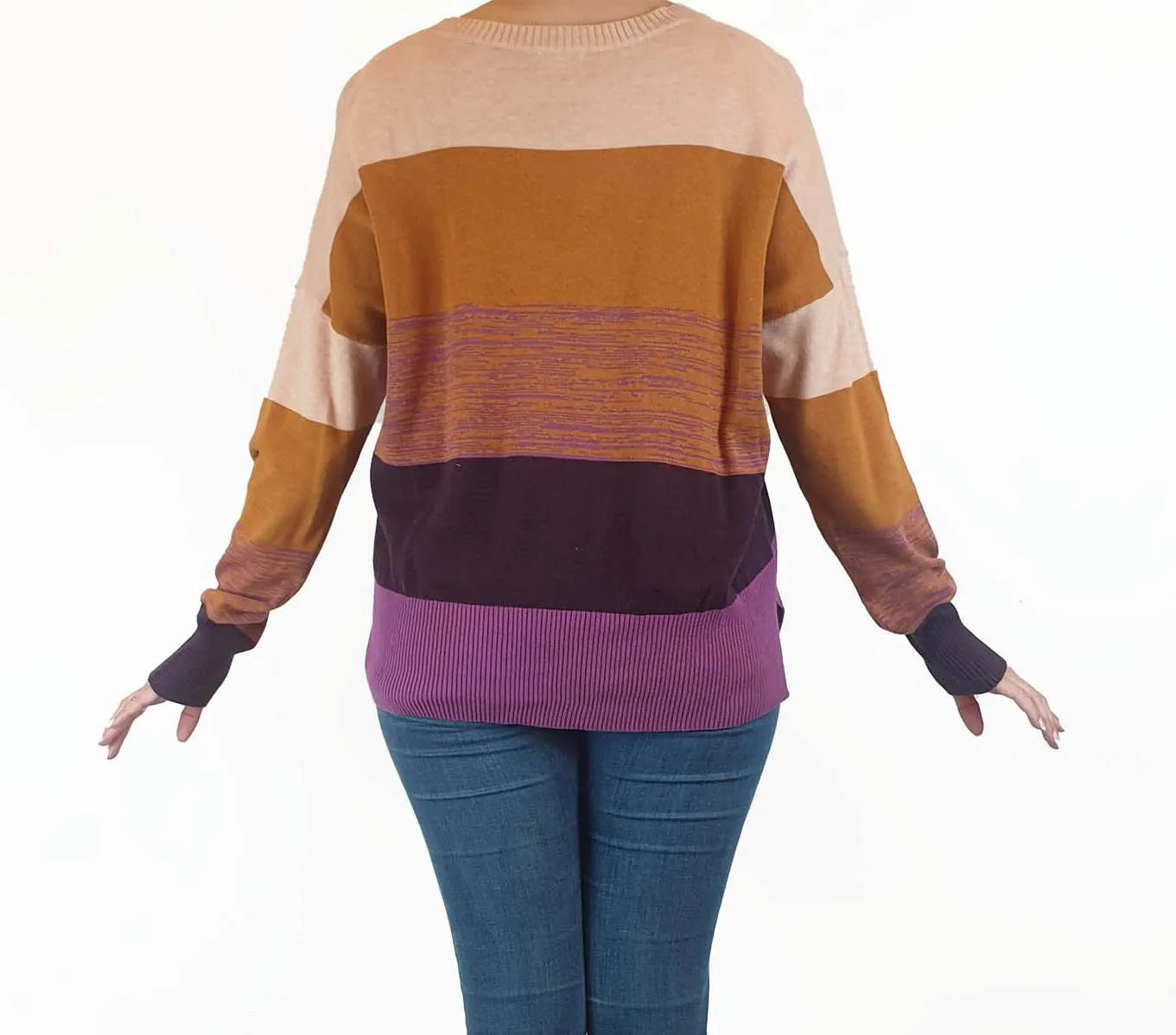 Gorman colourful striped 100% cotton jumper size 10
