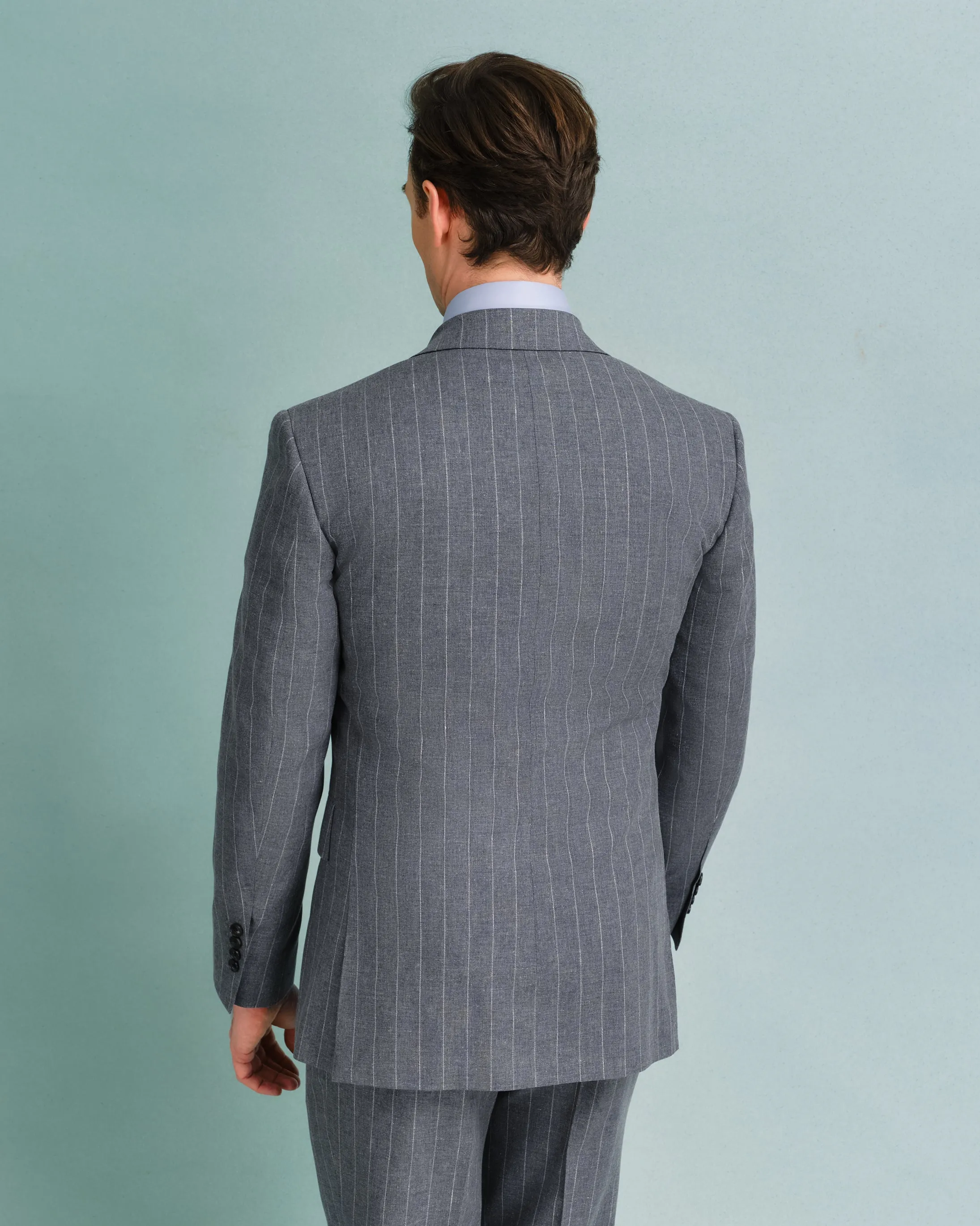 Grey Stripe Drape Suit