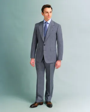 Grey Stripe Drape Suit