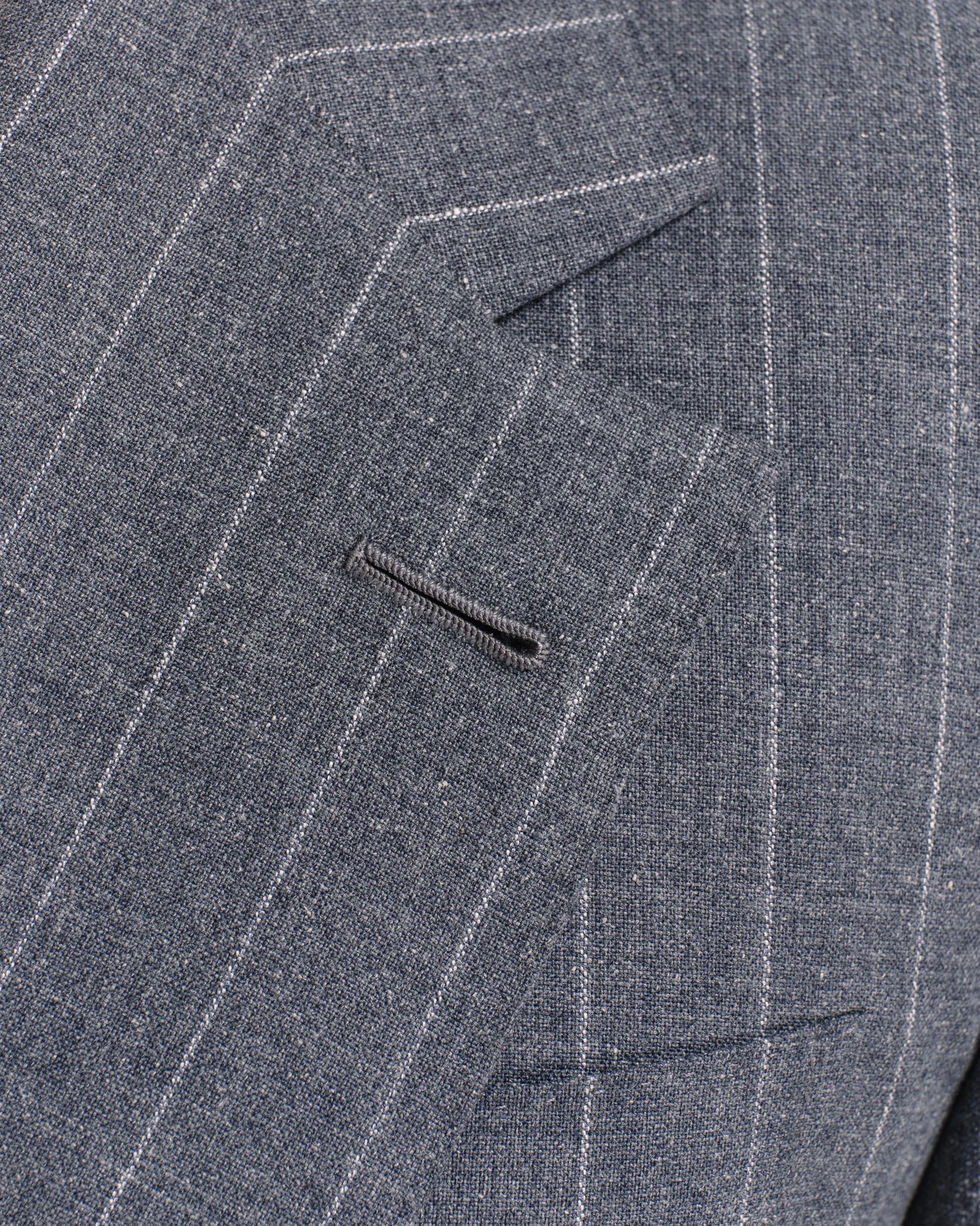 Grey Stripe Drape Suit